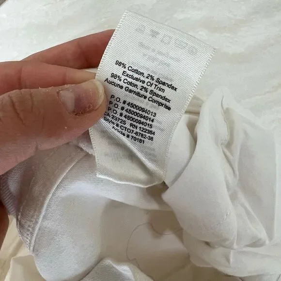 Wilfred Free Women's Wide Leg White Denim Size 0 - Picture 5 of 6